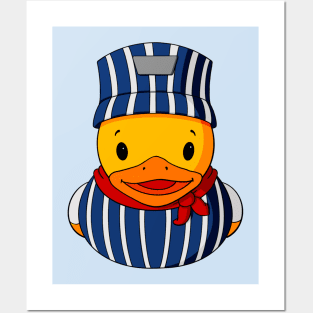 Train Conductor Rubber Duck Posters and Art